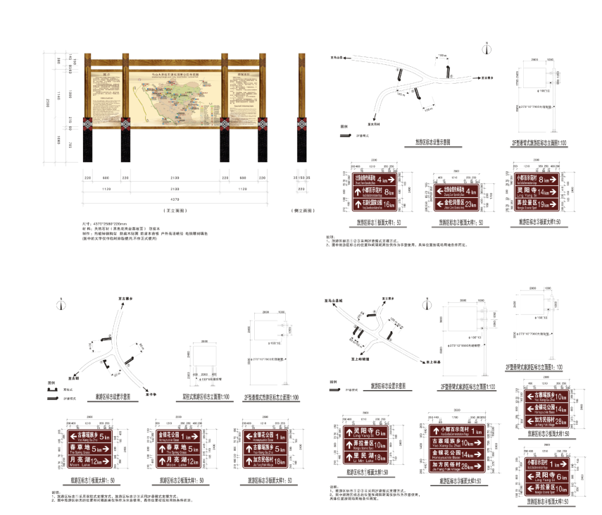 广西马山环弄拉生态旅游区标识系统设计