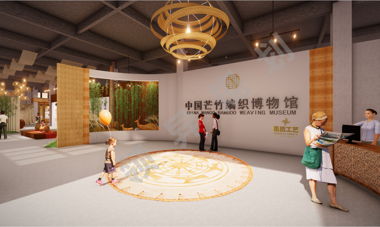 博白芒竹编织文创产业园场地展示空间设计